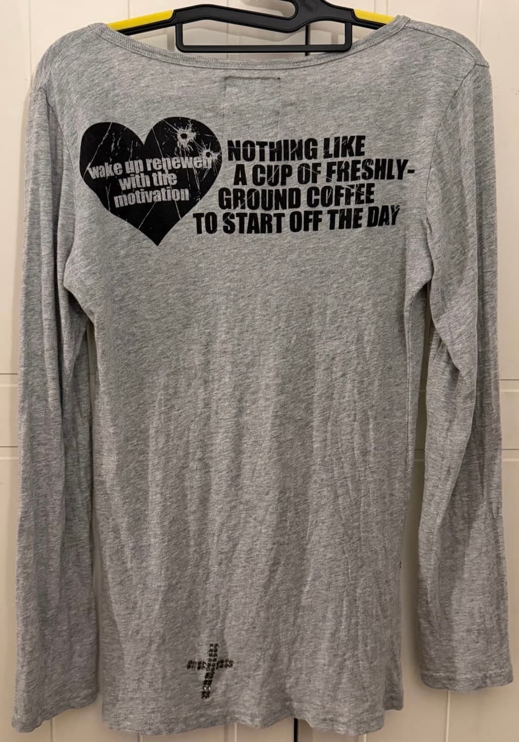 Heaven and earth Y2K 프린팅 큐빅 롱슬리브 상품이미지2