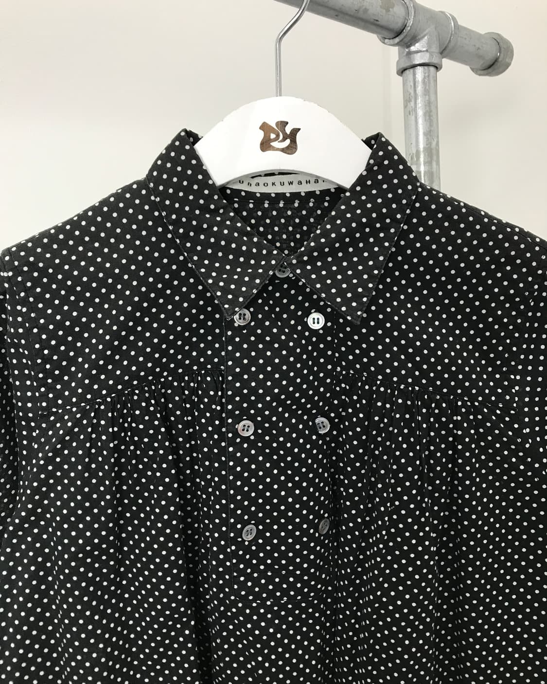 Sunao kuwahara Black Dot Long Shirt 상품이미지2