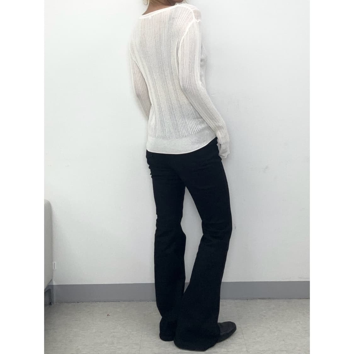 빈티지 화이트 롱슬리브 상품이미지3