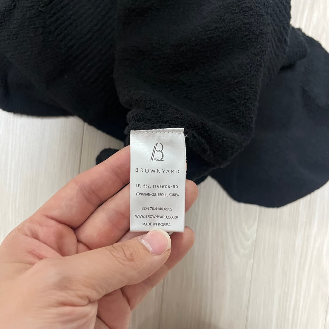 브라운 야드 블랙 가디건 4가이즈 상품이미지2