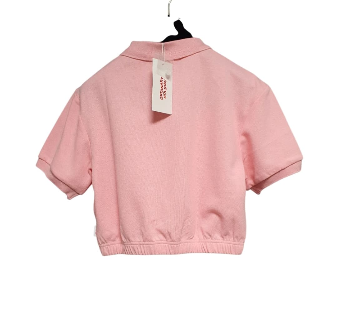 오디너리홀리데이 크롭 카라 반팔 티셔츠 f or xs~m  상품이미지2