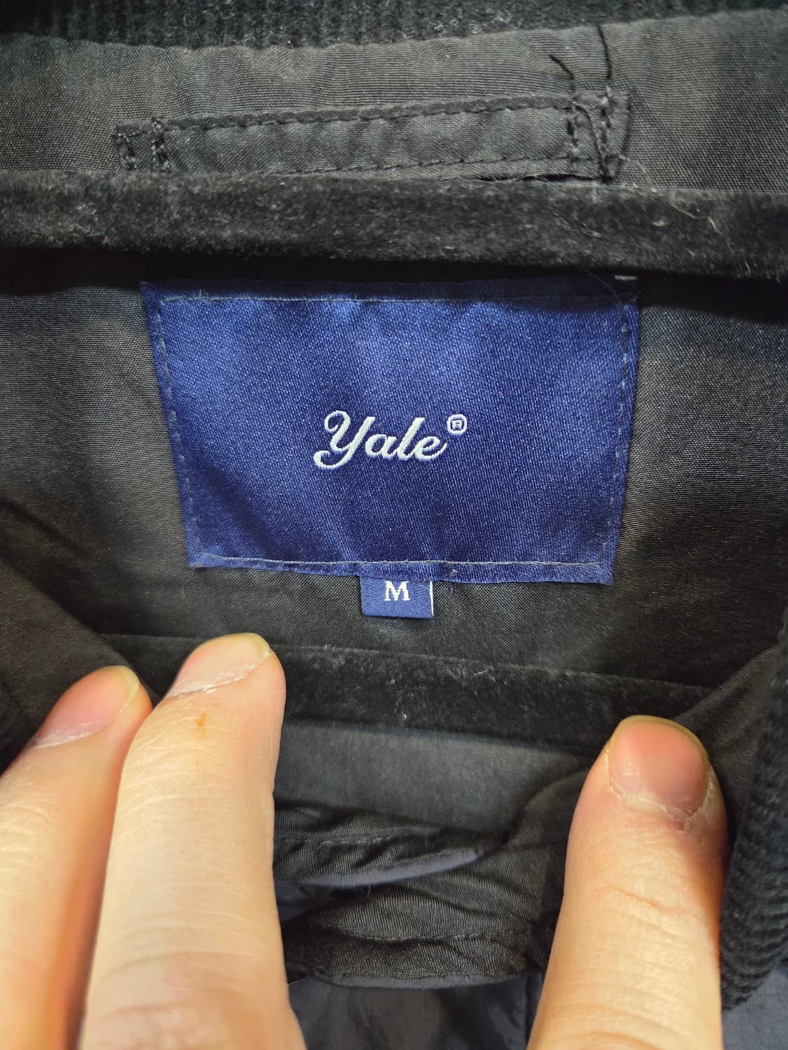 예일 퀄팅 코듀로이 카라 자켓 m 상품이미지3