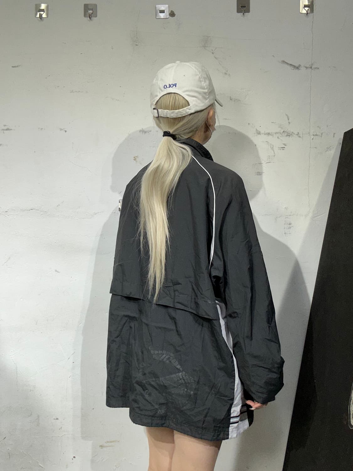 미즈노 블랙 올드스쿨 오버핏 트랙 자켓 L 상품이미지3