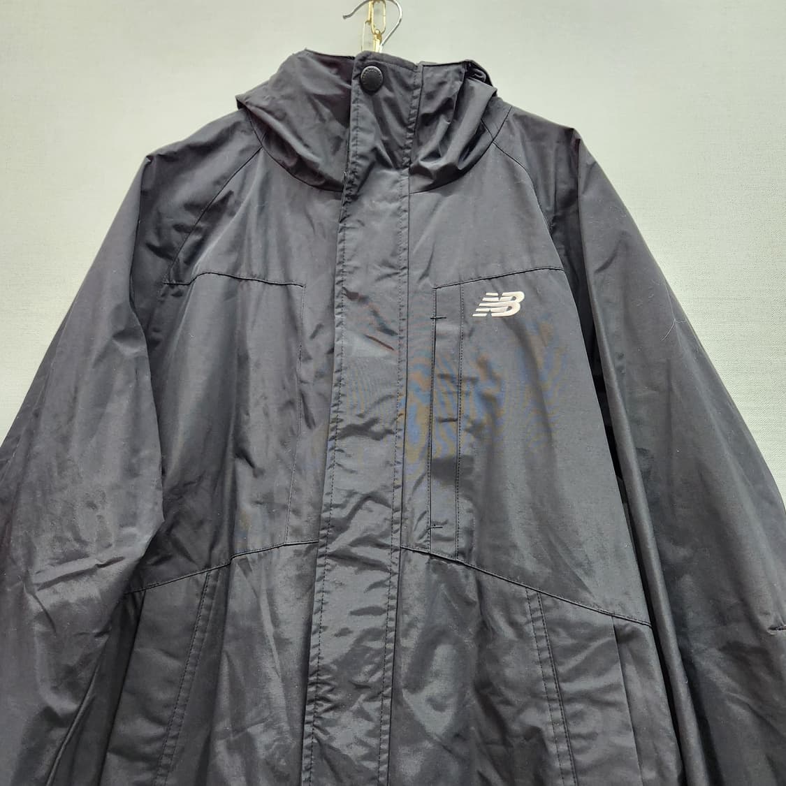 뉴발란스 로고 스트링 후드 바람막이 L(L) 상품이미지2
