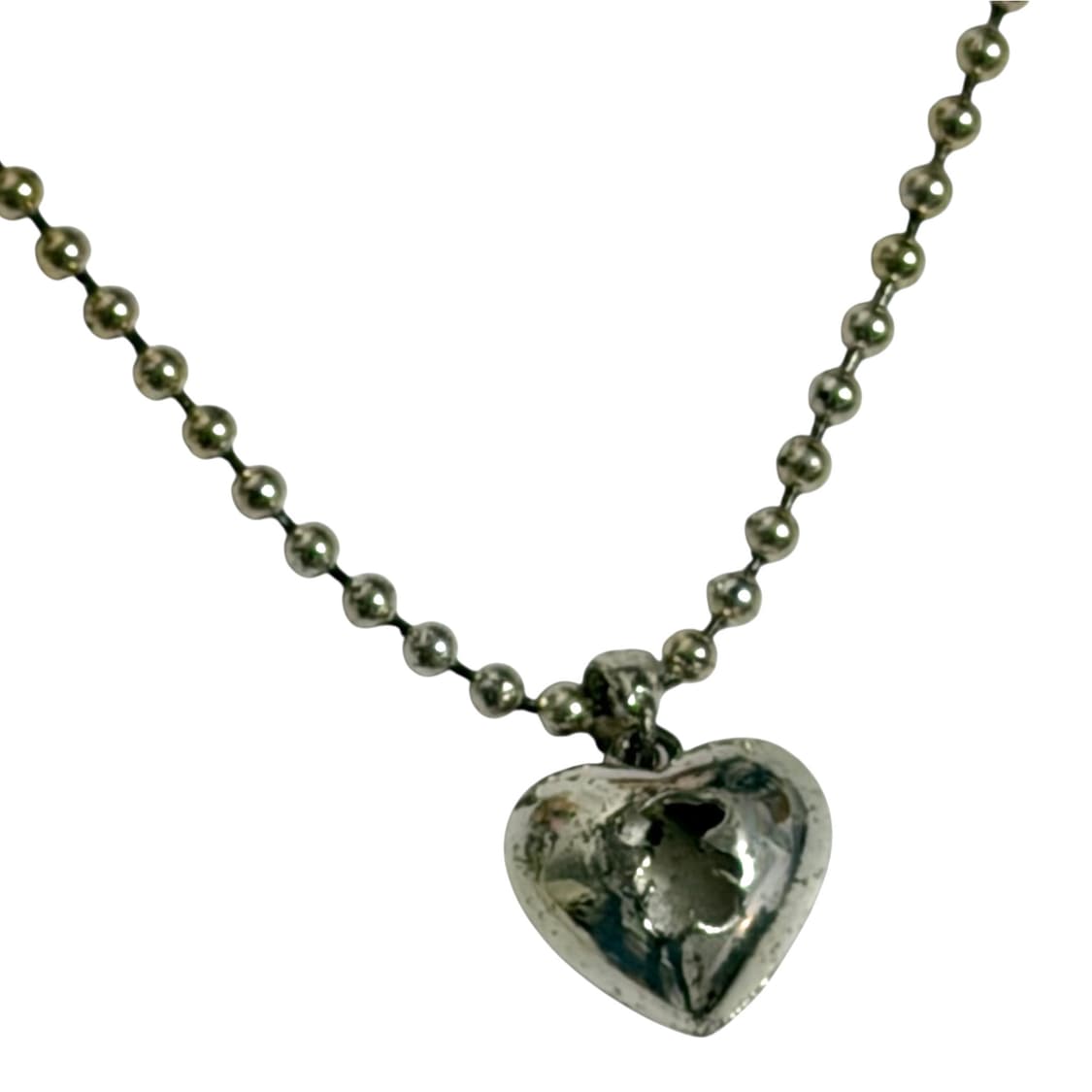 00s 레트로무드 핑크 하트 볼체인 목걸이 상품이미지5