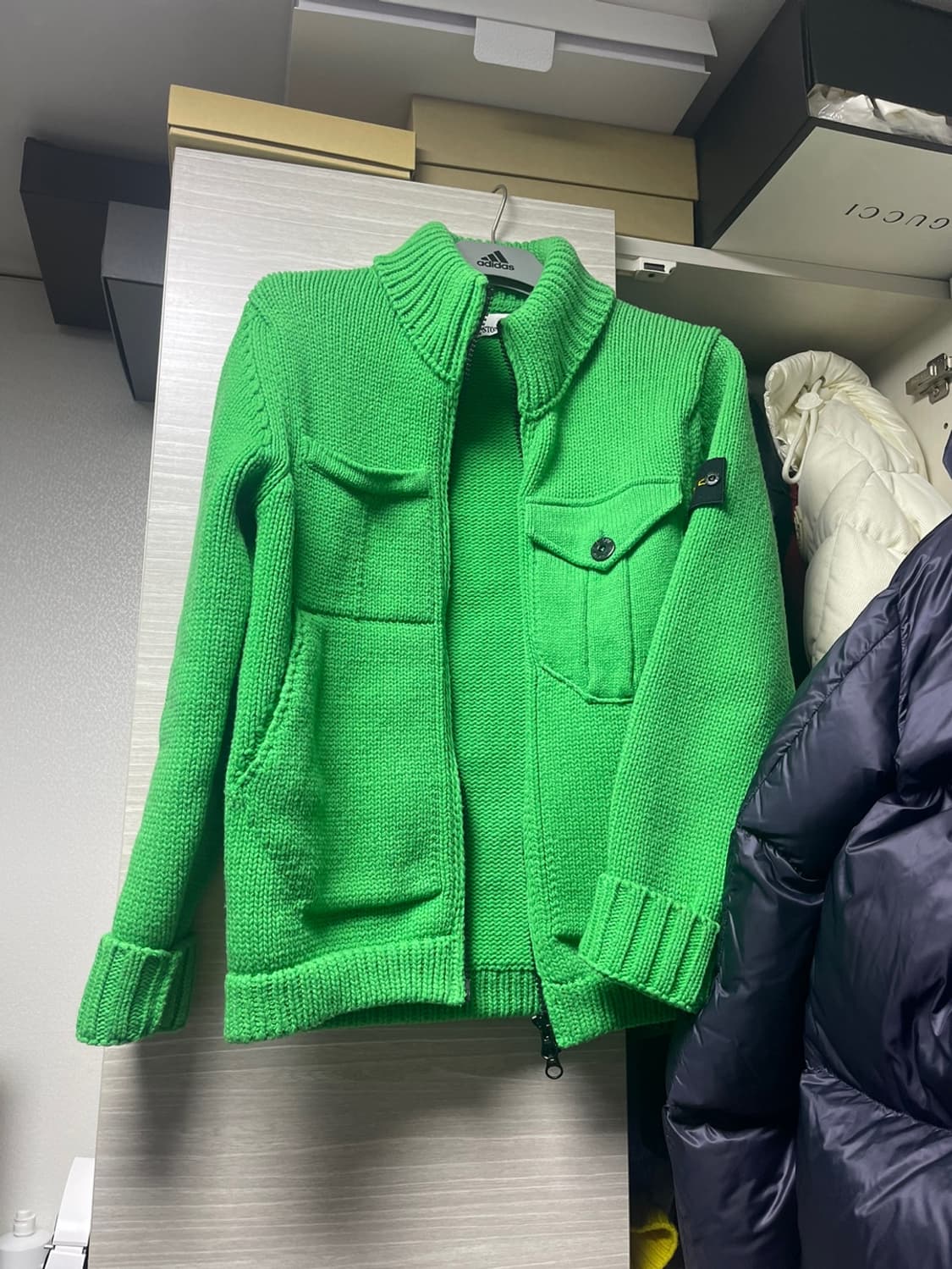 [M] 스톤아일랜드 헤비니트 울 가디건 상품이미지1