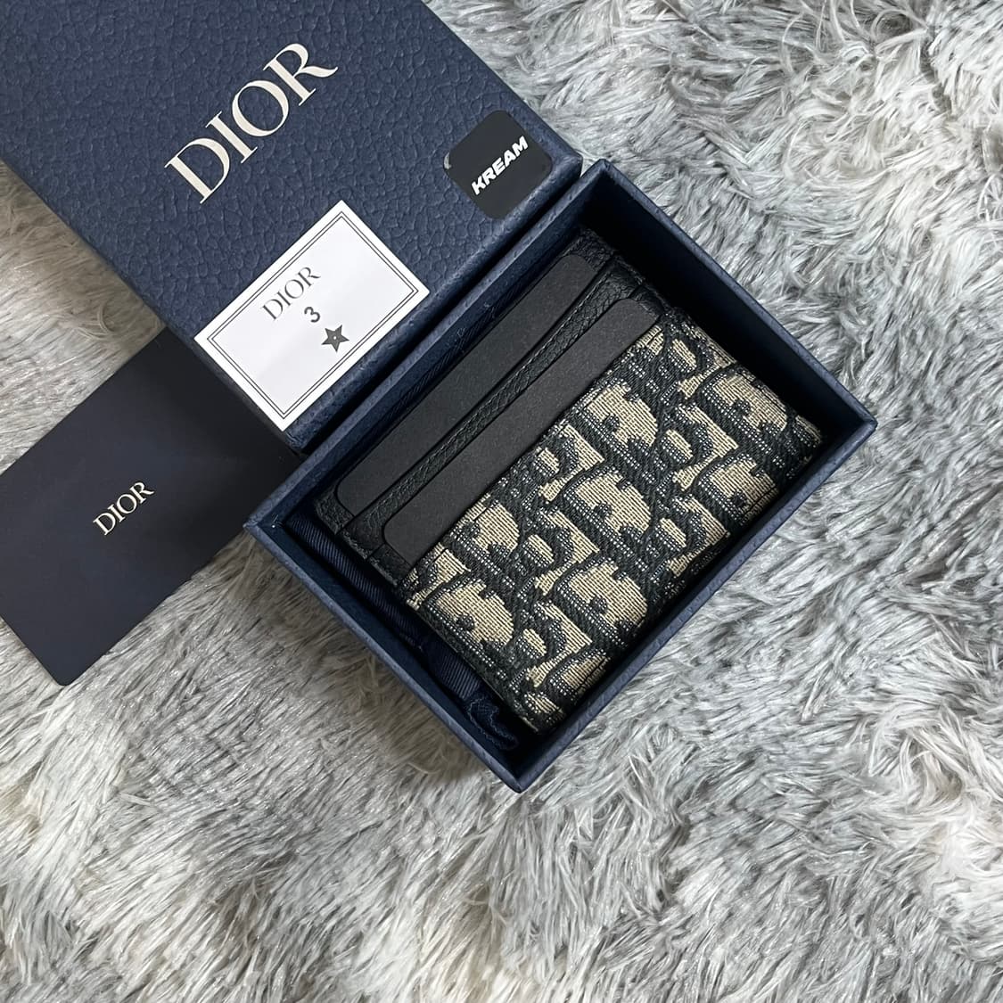 디올 오블리크 카드지갑 베이지 풀박스 상품이미지2