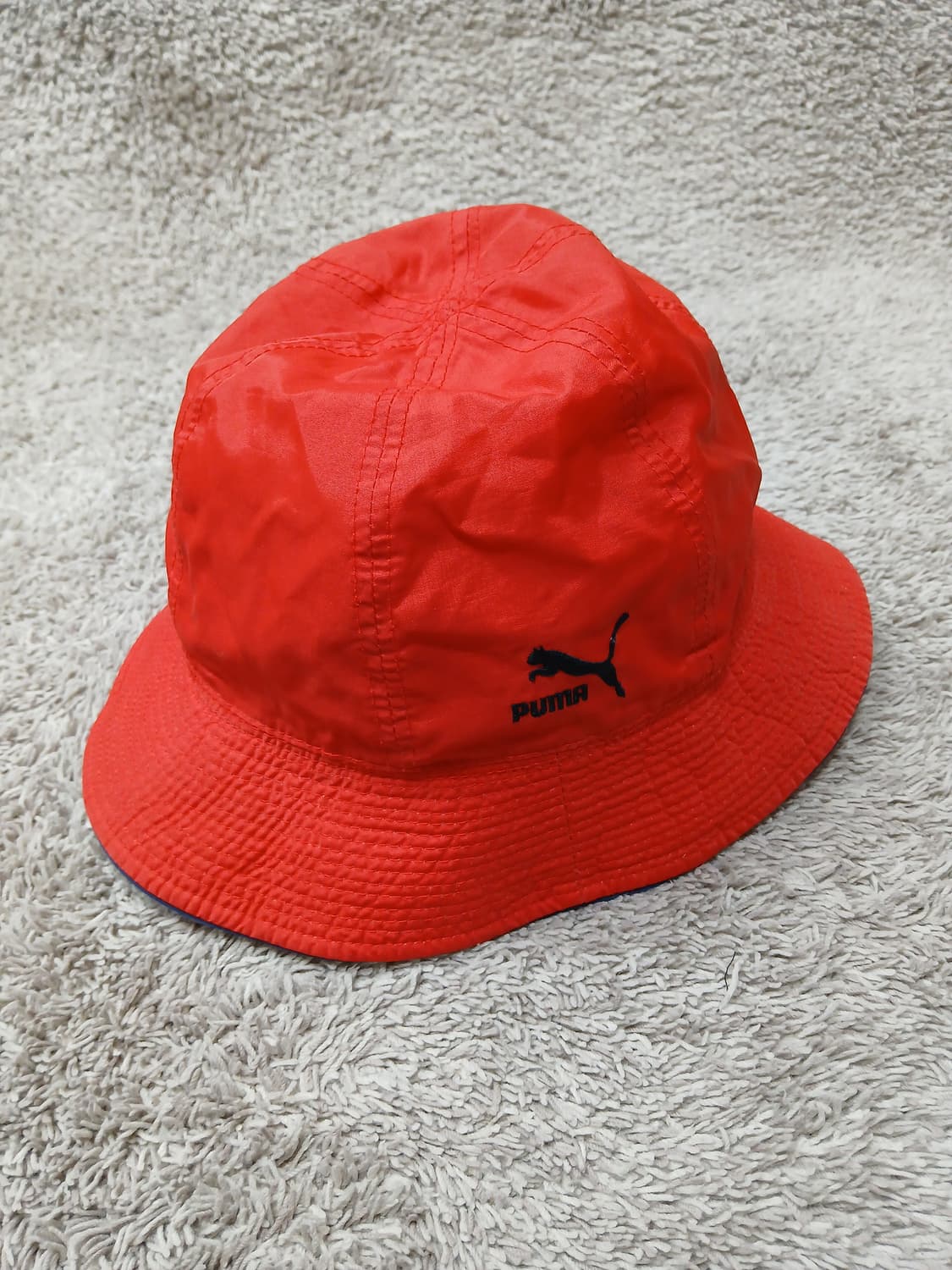 빈티지 푸마 리버시블 버킷햇 레드/화이트 상품이미지1