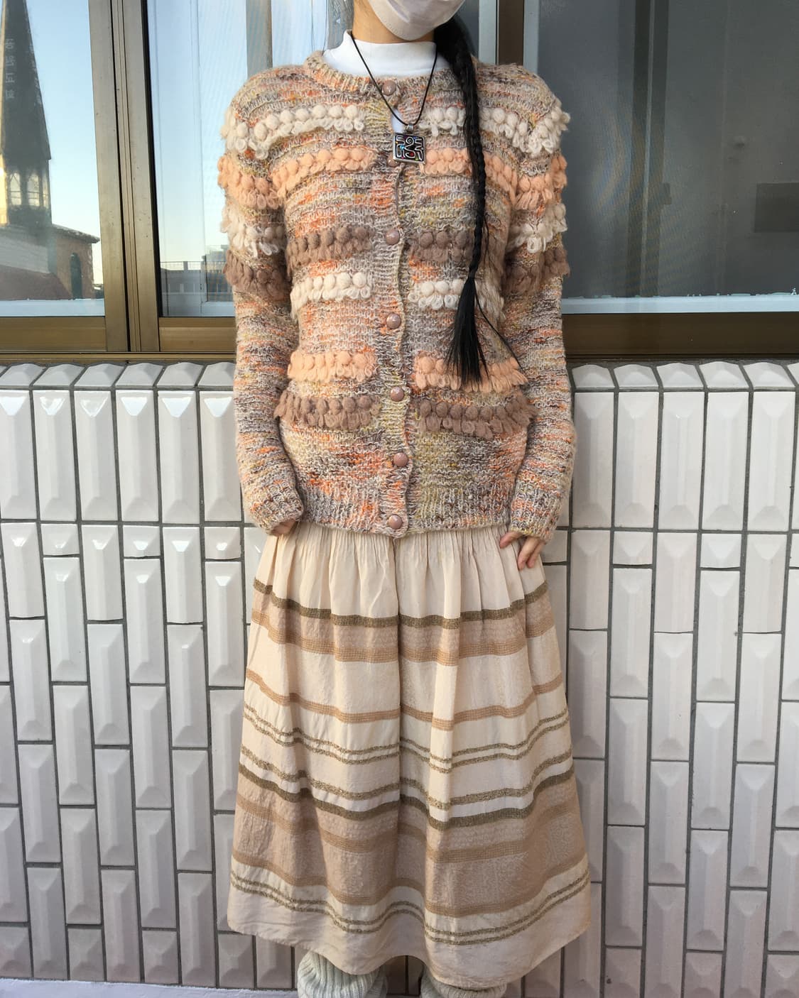 Pom pom knit cardigan 상품이미지5