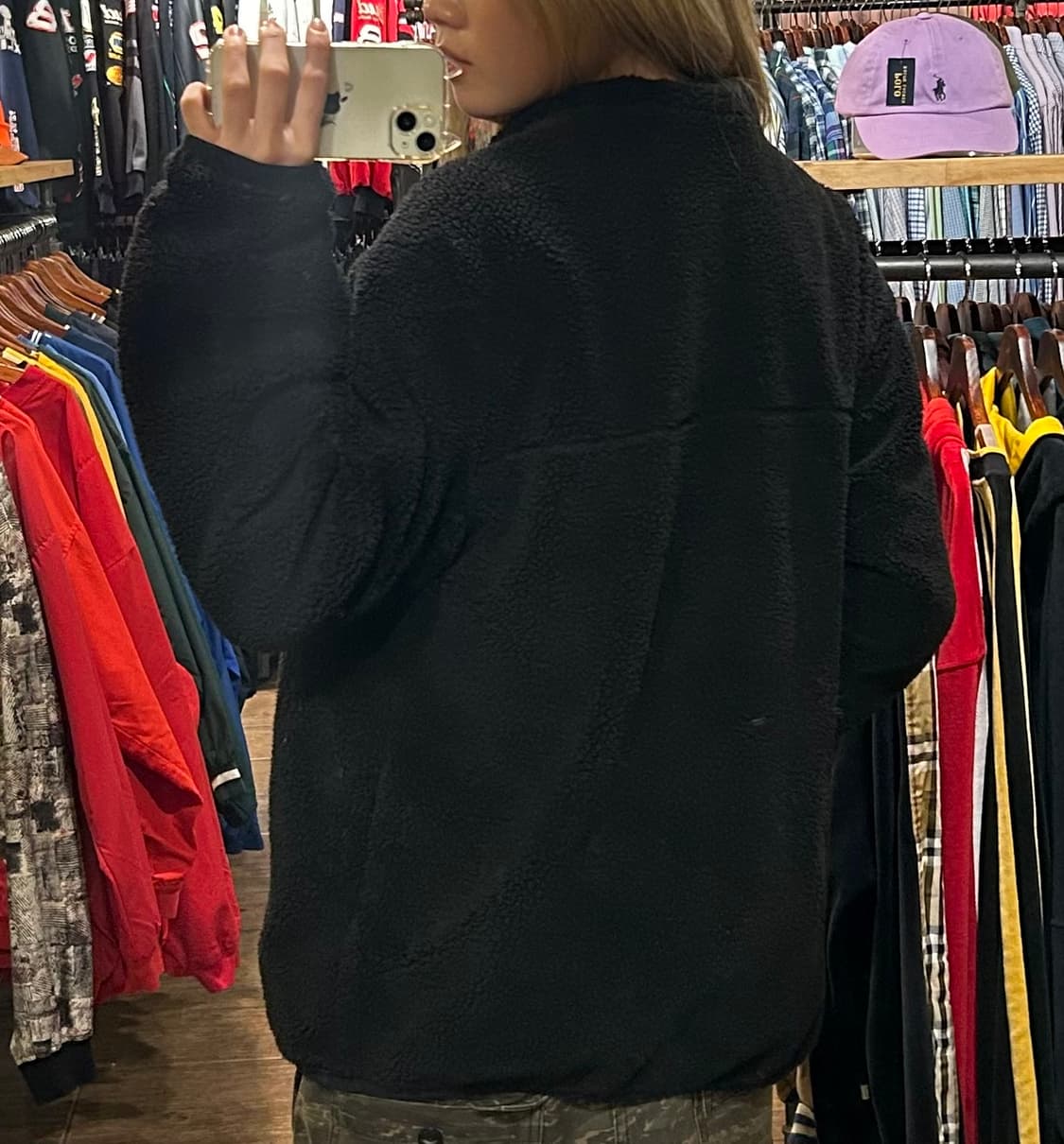 [HI] 캘빈클라인 양털 후리스 블랙 상품이미지5