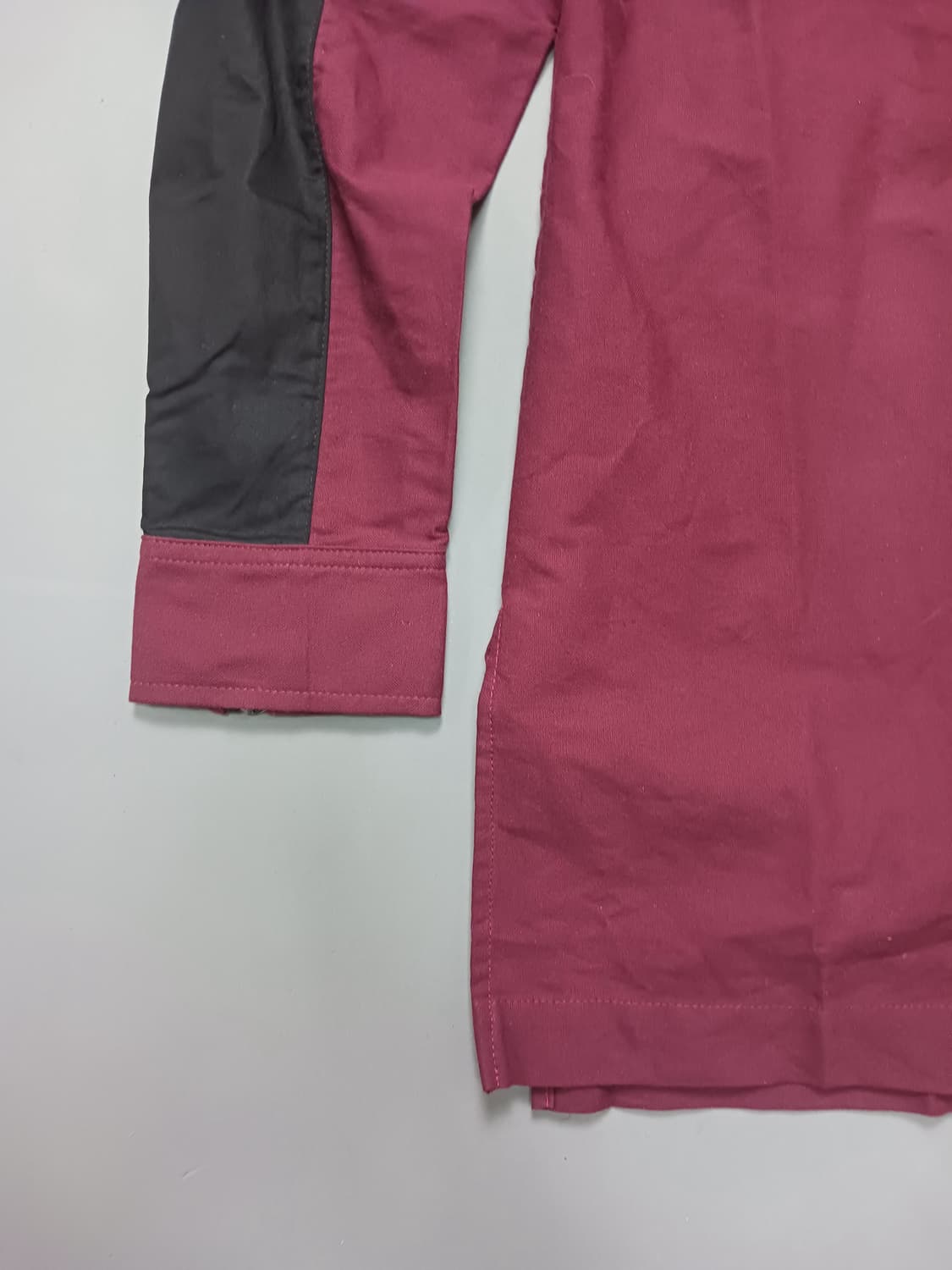 새제품 [L] 코누스 와인 배색 디자인 셔츠 상품이미지3