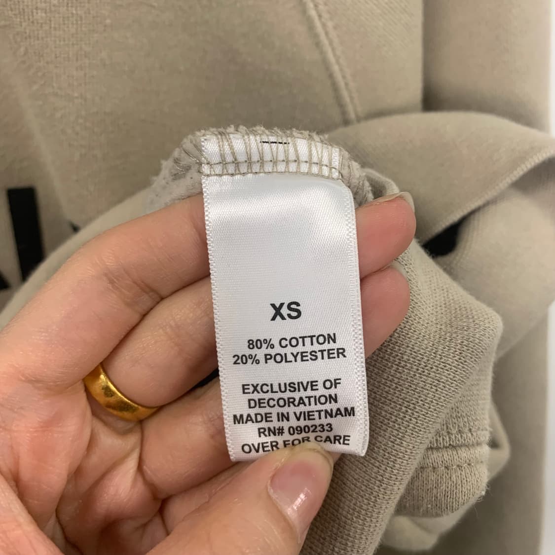 피어오브갓 에센셜 베이지 스웻셔츠 맨투맨 상품이미지7