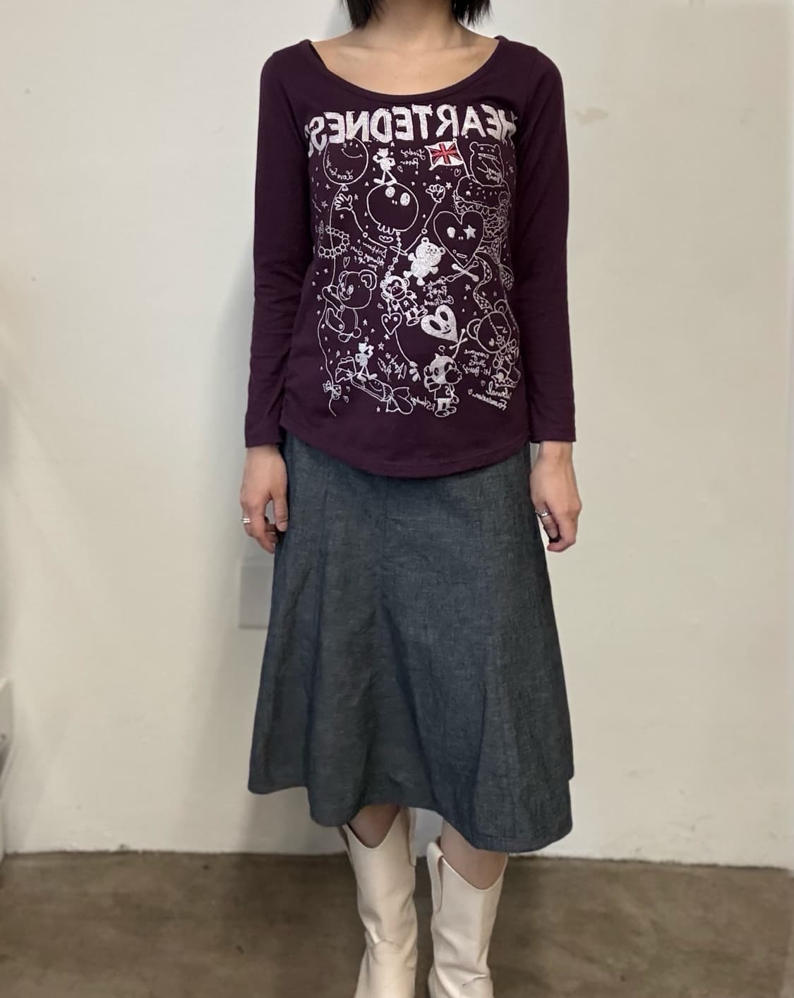 glitter print tee 상품이미지1