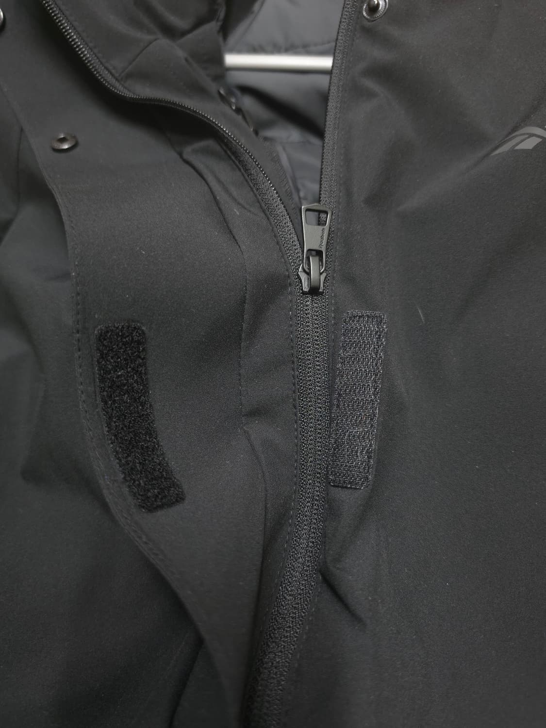 리복 블랙 후드 롱 자켓 상품이미지6