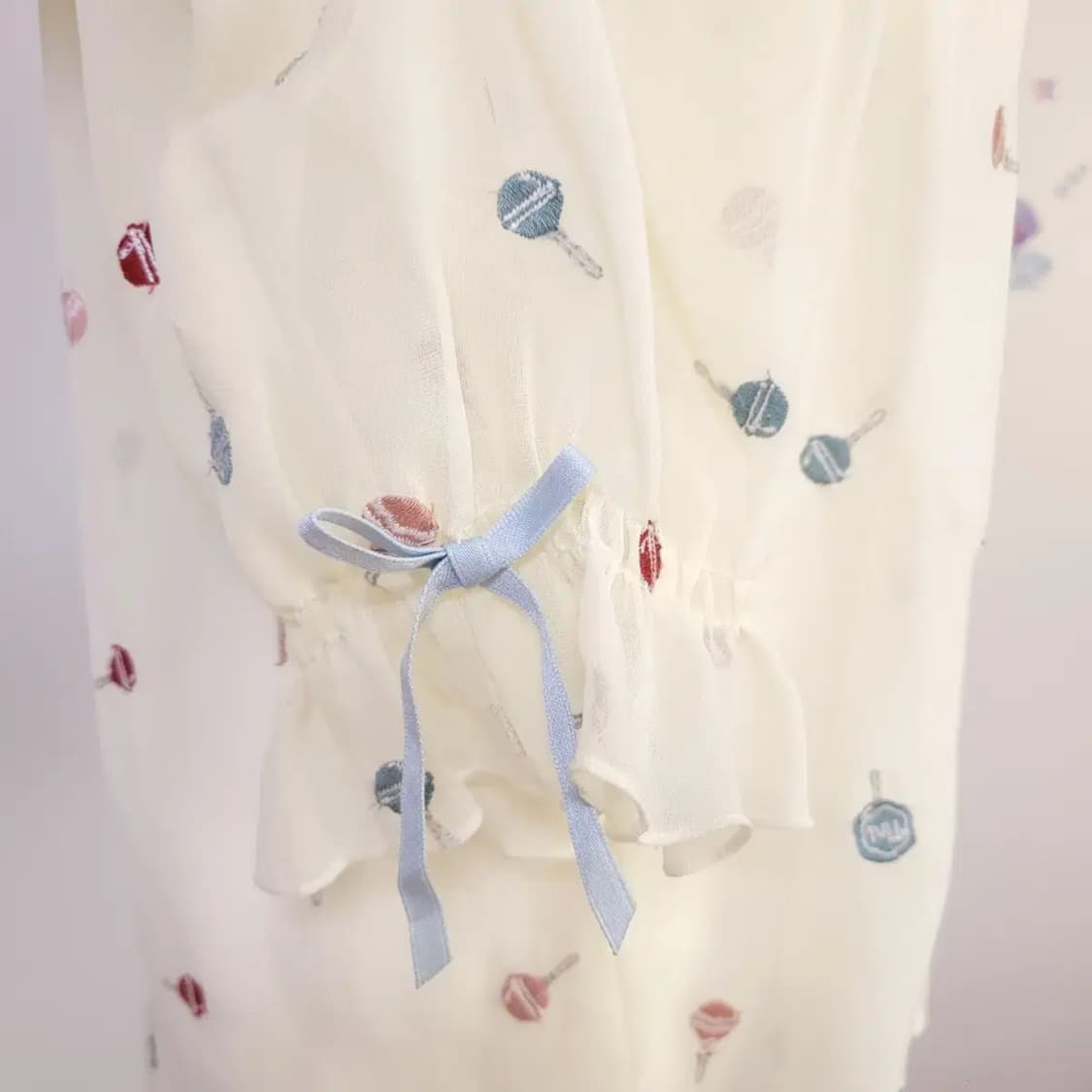 일본빈티지 시스루 오프숄더 탑 상품이미지3