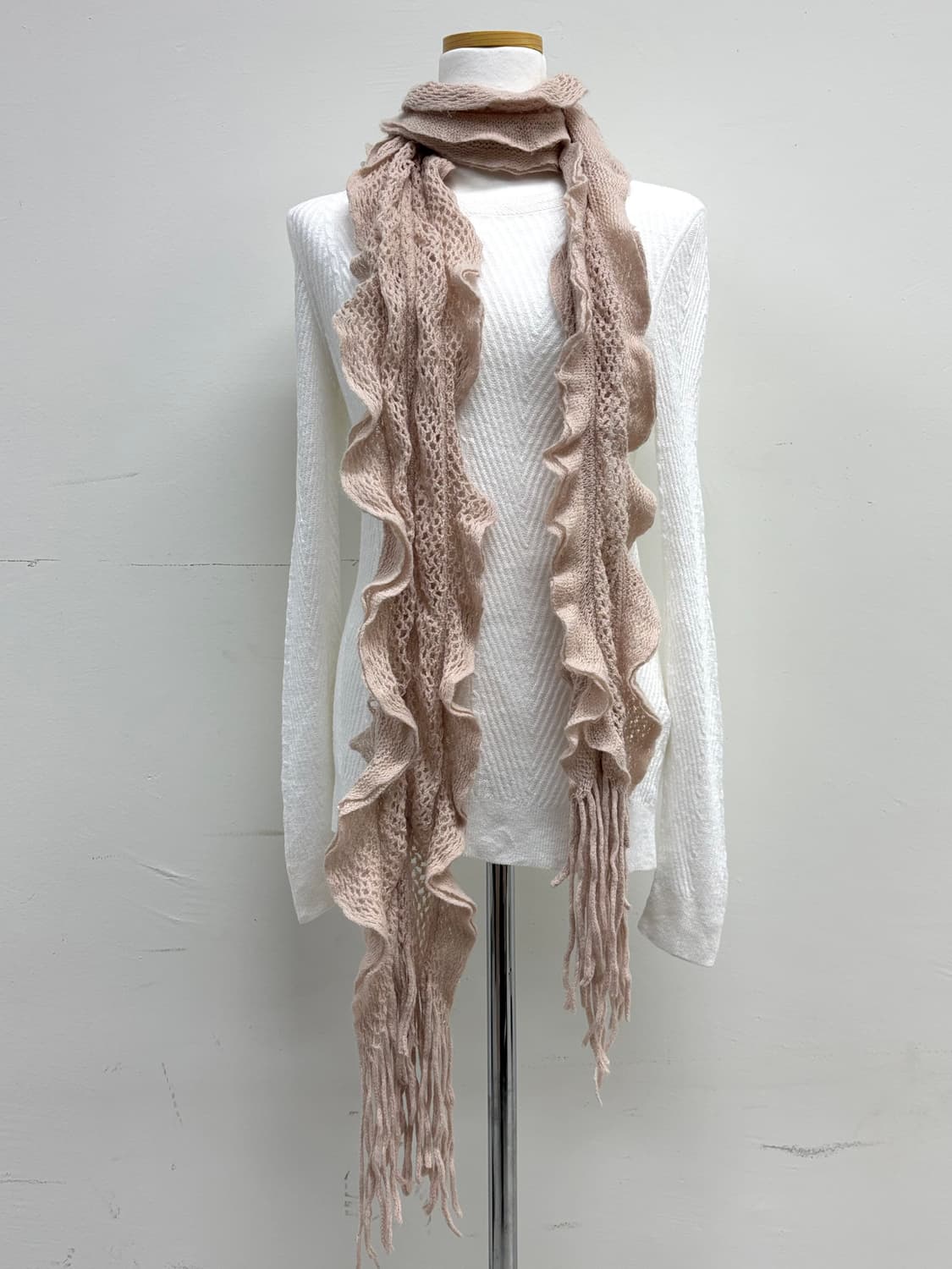 빈티지 베이지 머플러 목도리 상품이미지1