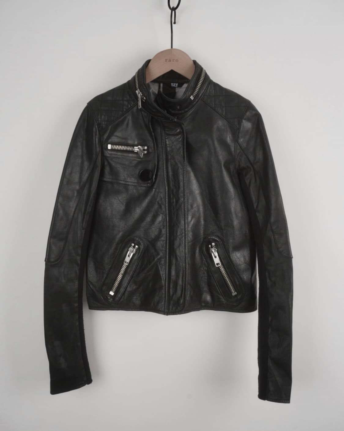 Sly zipper reather jacket 상품이미지1