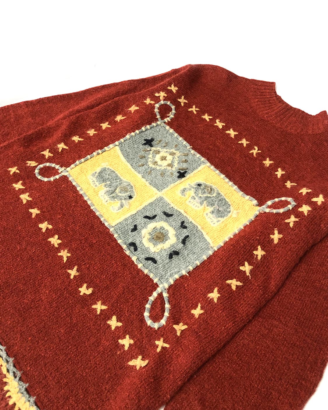 Vintage 코끼리 자수 니트  상품이미지5