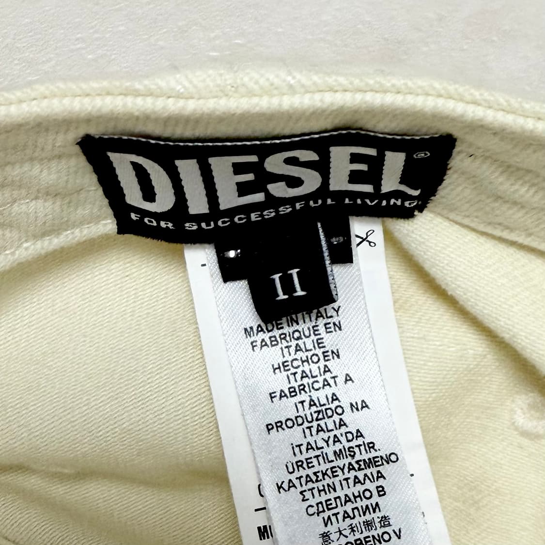 DIESEL - C-OBI BASEBALL CAP (WHITE) 2 상품이미지4