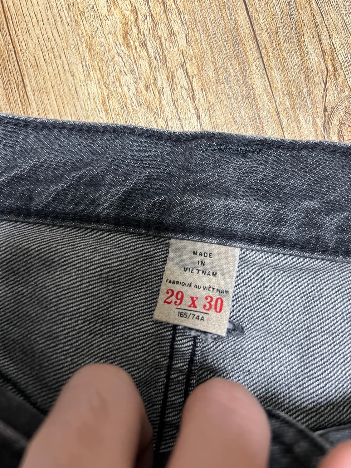 택포28) RRL 더블알엘 스트레이트 핏 진 더스티 블랙 29x30 상품이미지3