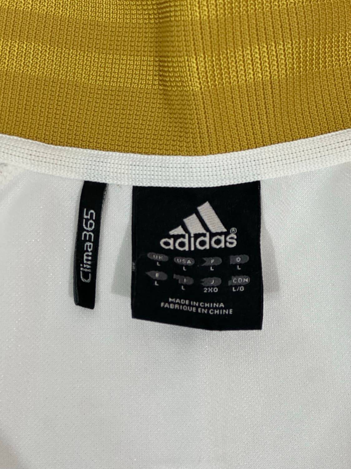 아디다스 화이트 골드 삼선 오버핏 트랙탑 져지 L 상품이미지7