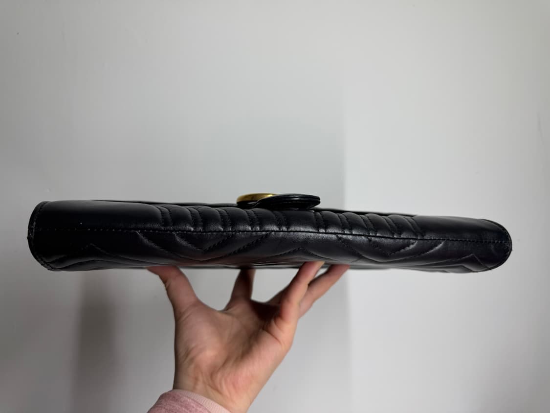 [정품] 구찌 마몬트 클러치 블랙  상품이미지6