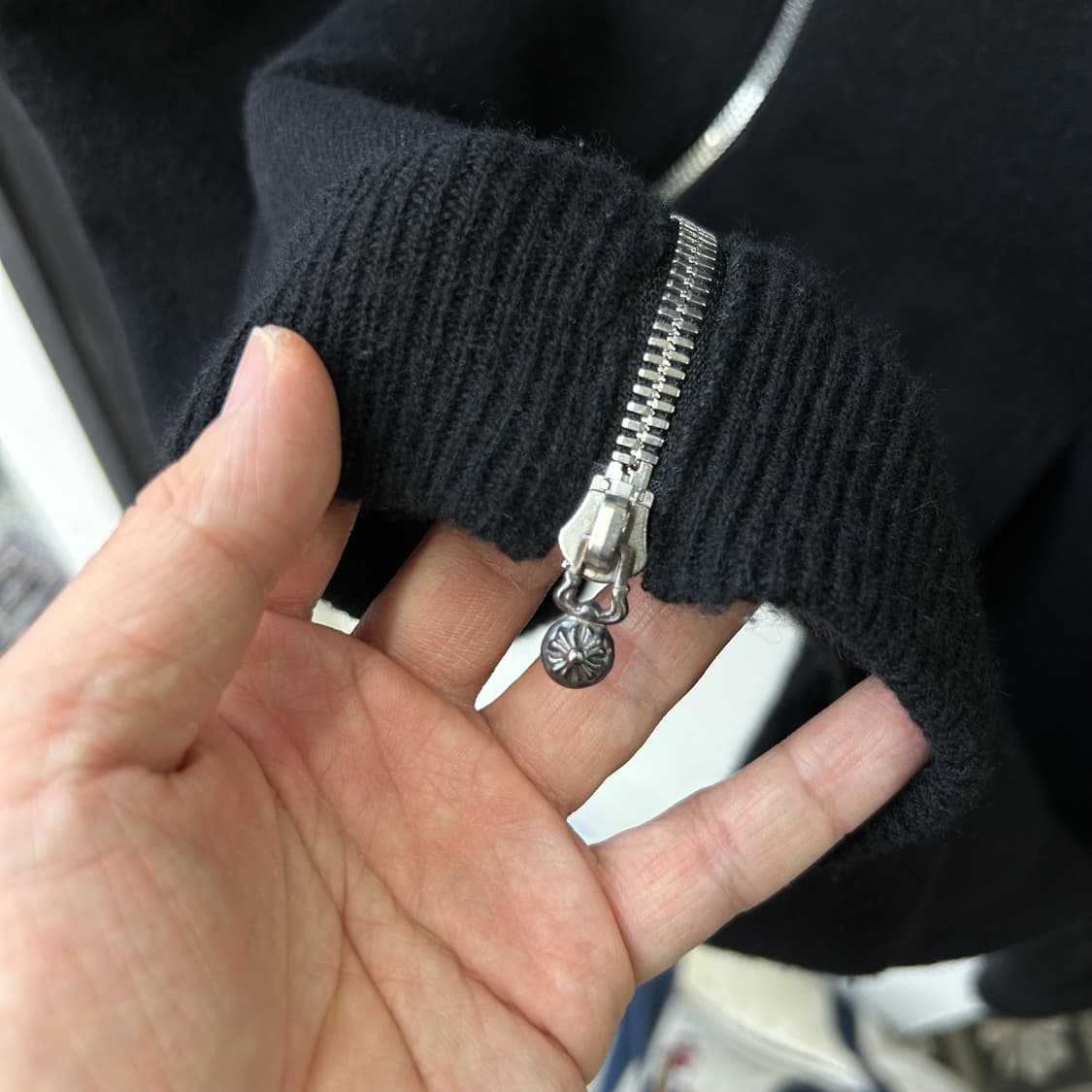 15715 - 크롬하츠 캐시미어 후드 집업 자켓 (캐시미어 100%) 상품이미지6