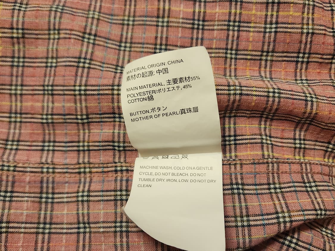 아워레가시 보로우드 버로우드 킴블 핑크 체크셔츠 46 상품이미지5