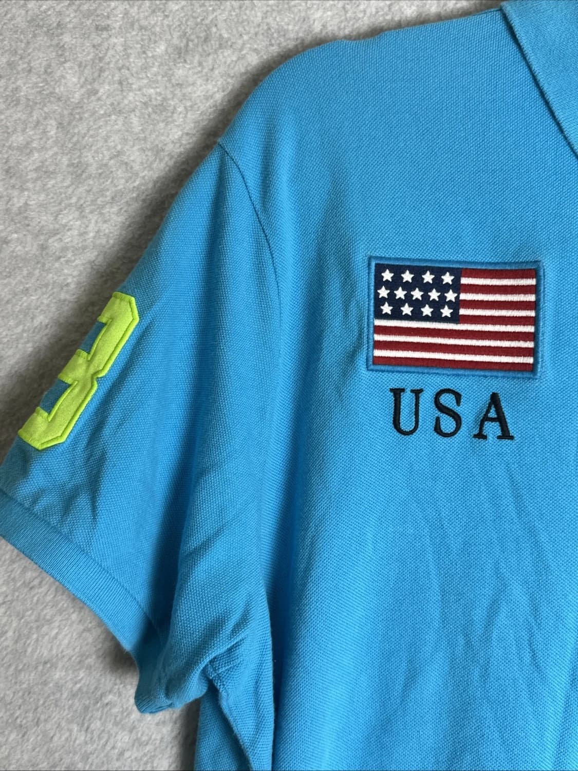 폴로 랄프로렌 빅포니 USA 성조기 카라티 상품이미지2