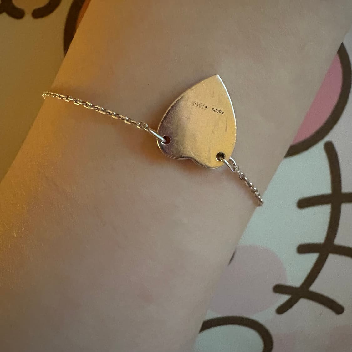 (무료배송)구찌 트레이드마크 하트 브레이브슬릿 팔찌 상품이미지2