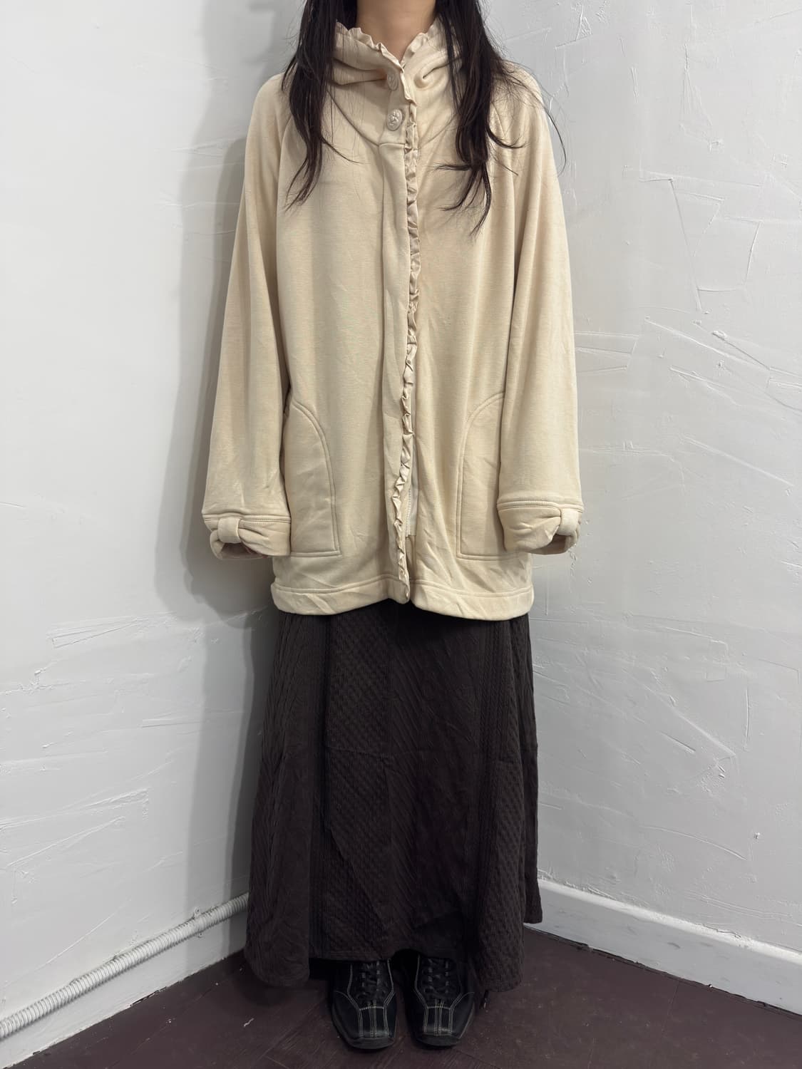 rope picnic brown design long skirt 상품이미지2