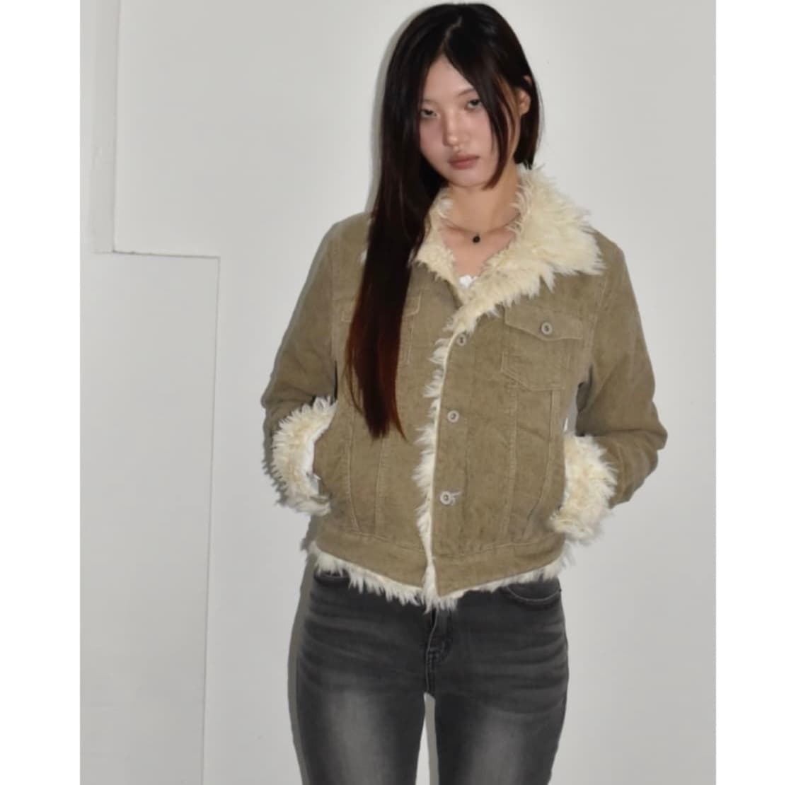 애즈온 퍼자켓 상품이미지1