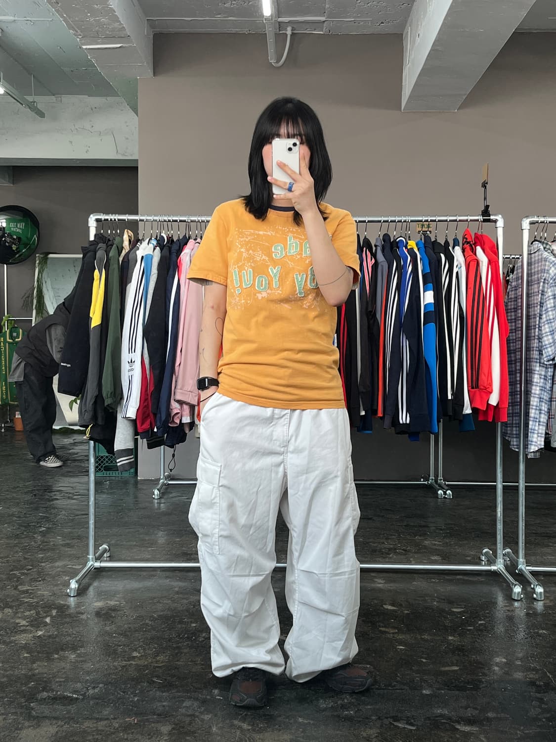 컨버스 패치 로고 프린틴 반팔 티셔츠 상품이미지3