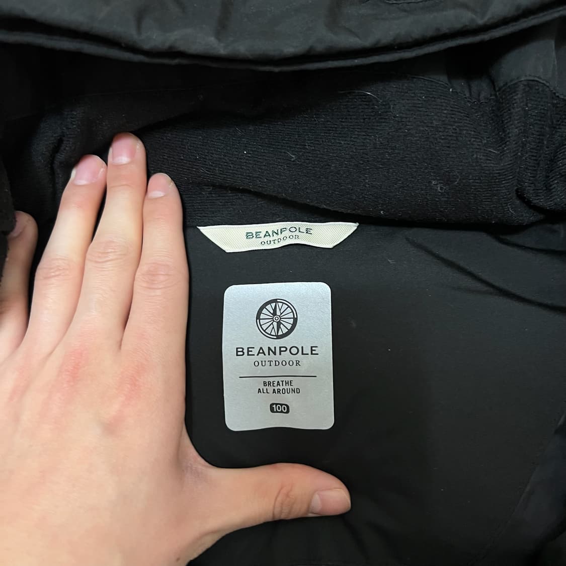 빈폴 와펜 덕다운 고어윈드스토퍼 V60 패딩 L/100  상품이미지8