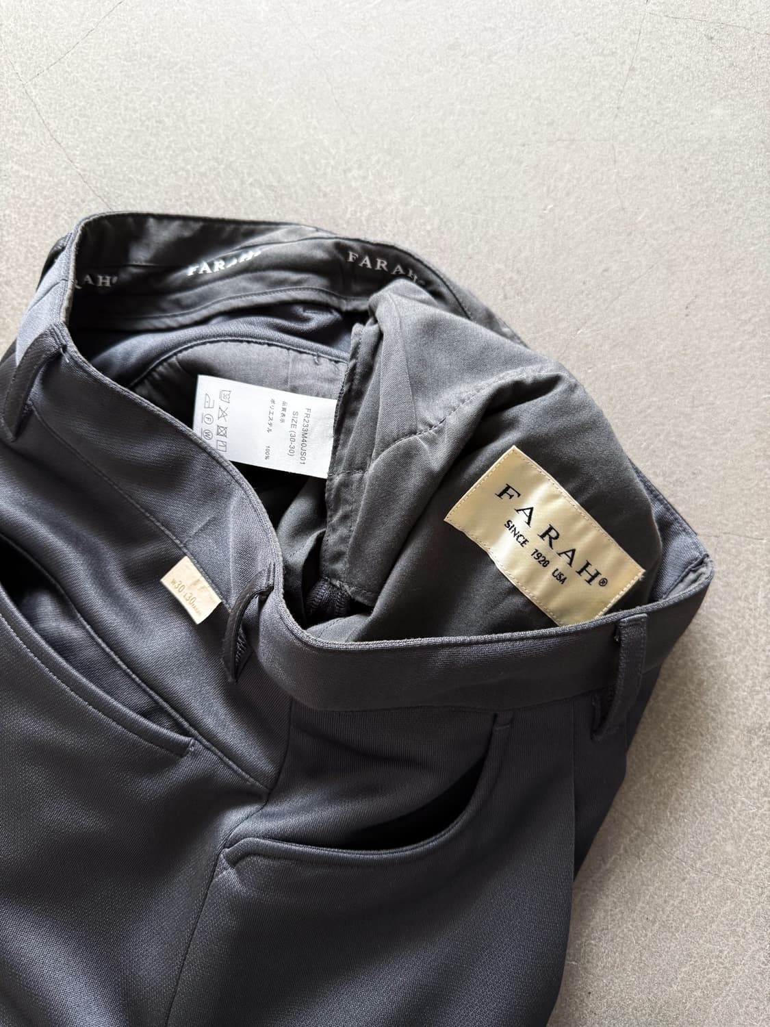 FARAH Two Pleat Wide Tapered Slacks 상품이미지8