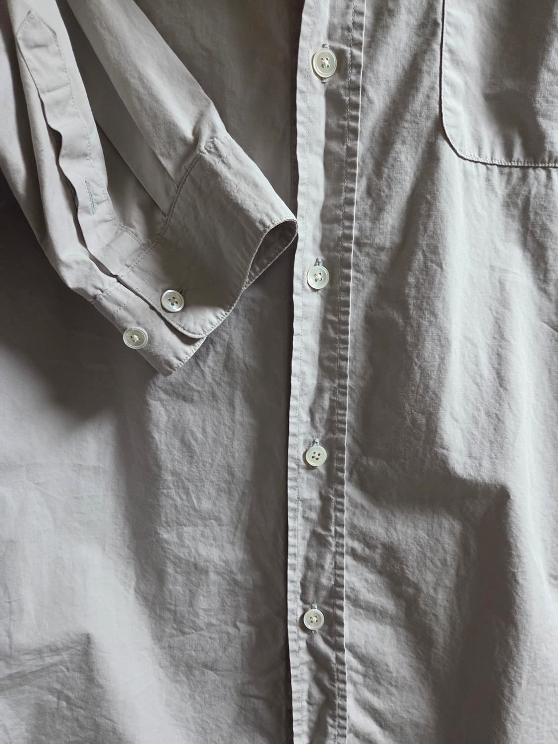 블랭크룸 코튼 셔츠 라이트그레이 4 상품이미지6