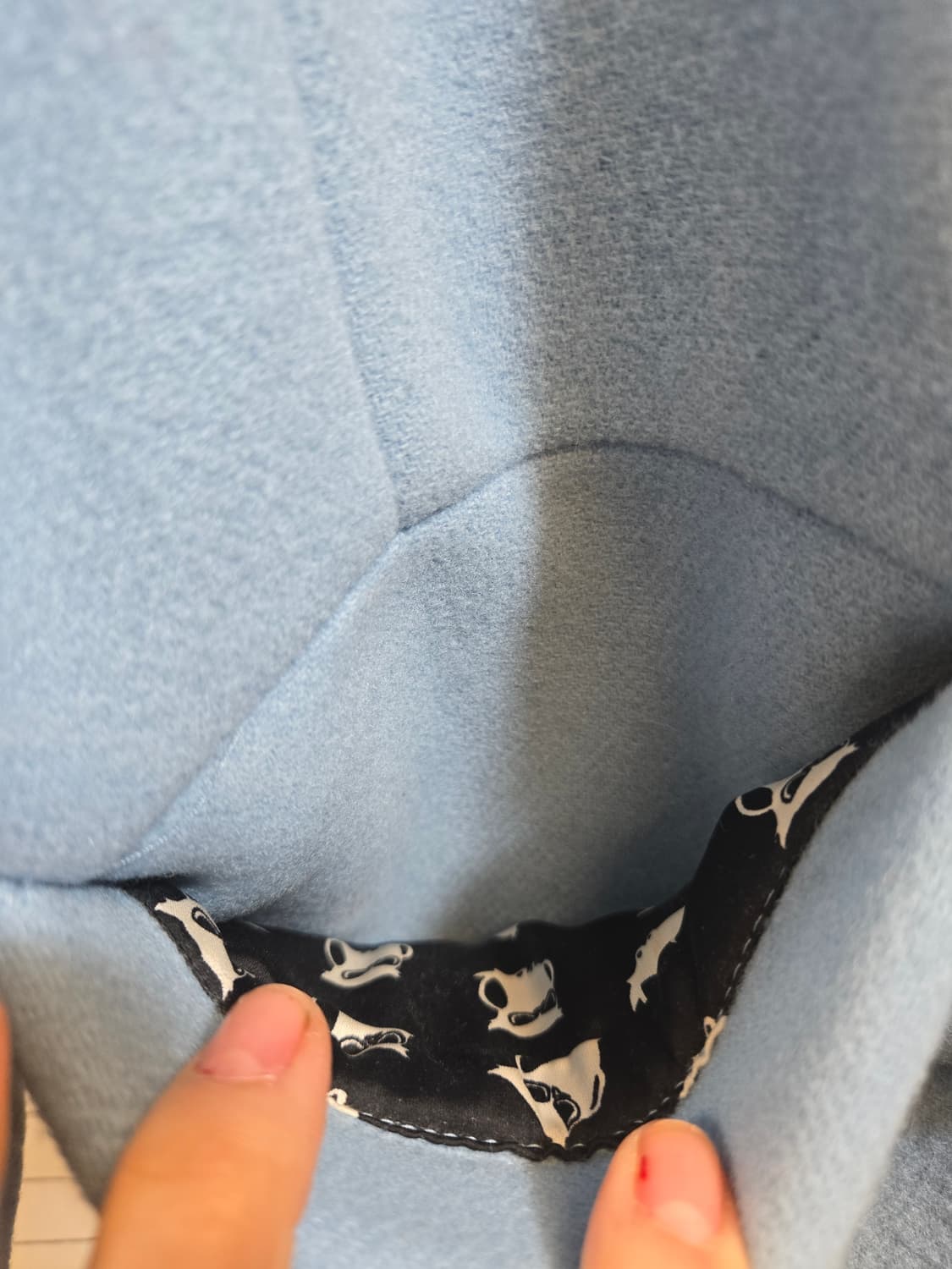 럭키슈에뜨 스카이블루 모 코트 36 상품이미지5