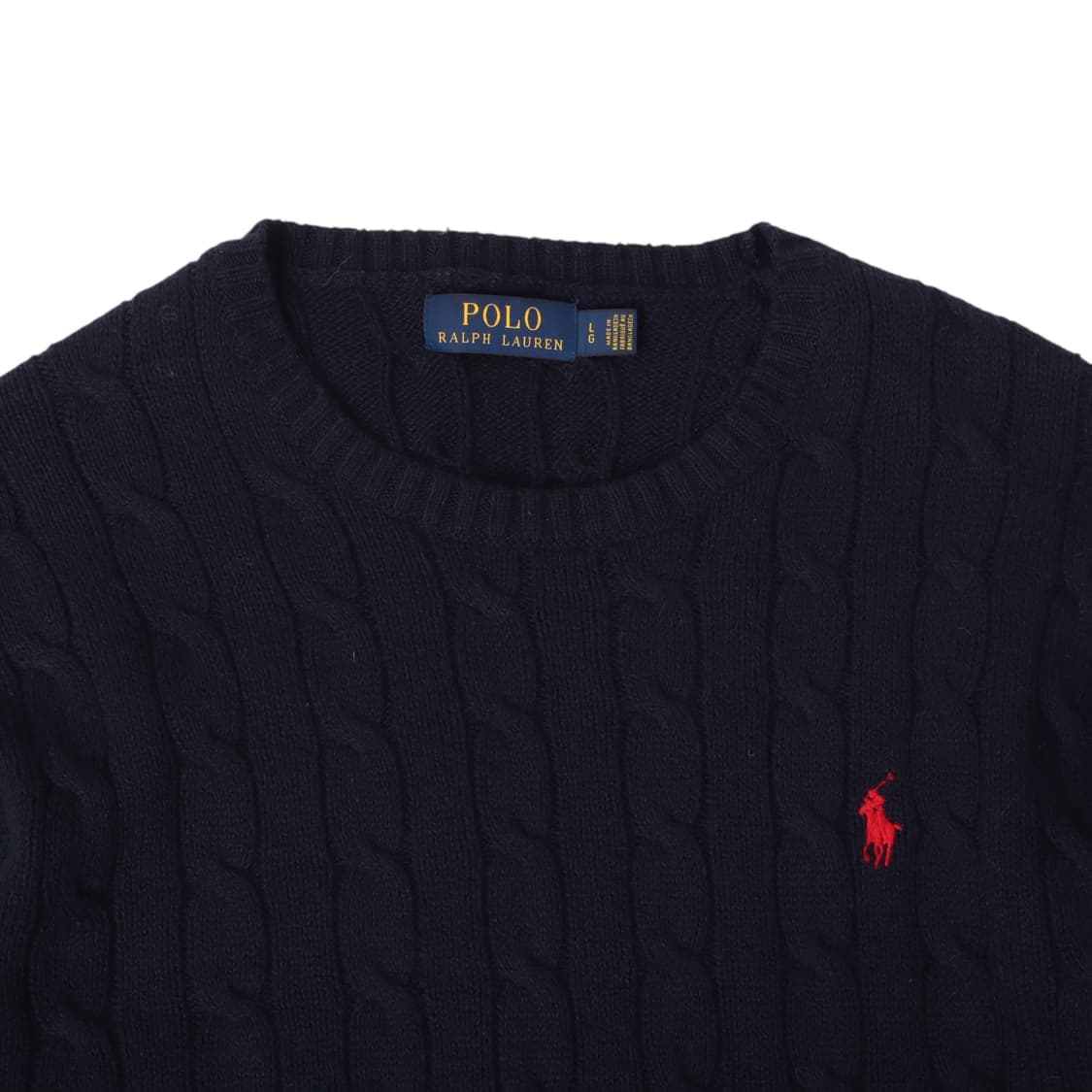 폴로 랄프로렌 네이비 레드포니 케이블 니트 상품이미지2