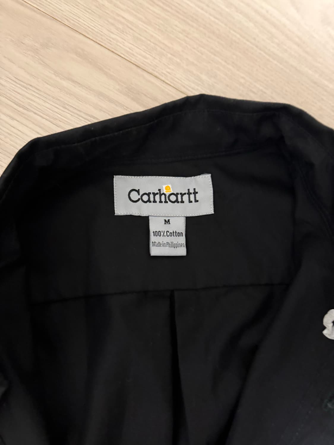 빈티지칼하트 반팔 워크셔츠 블랙 M 상품이미지2