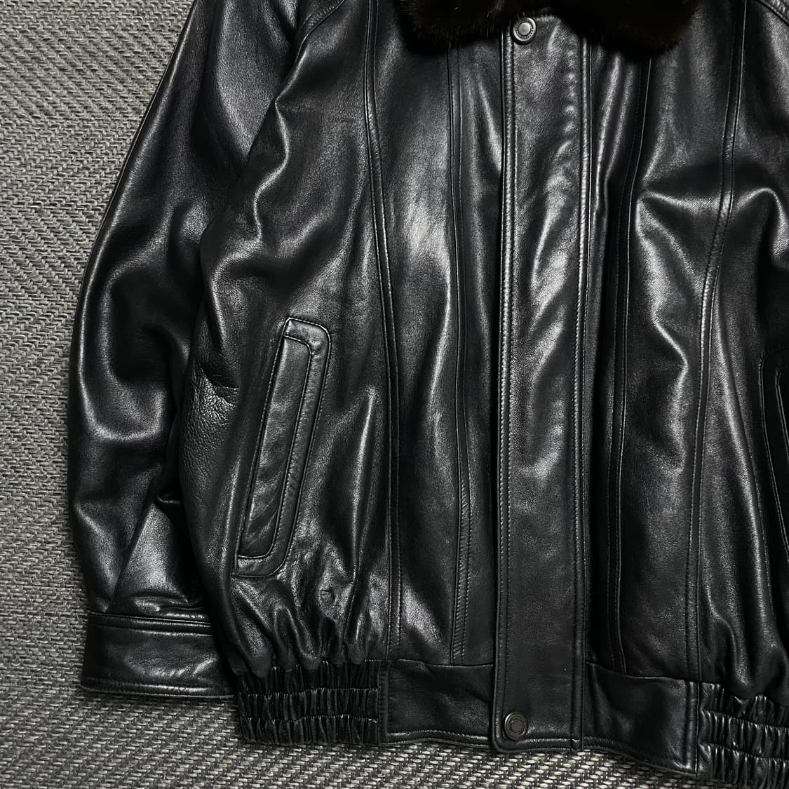 Arpeggio 아카이브 램스킨 퍼 무스탕 가죽자켓o 5256 상품이미지3