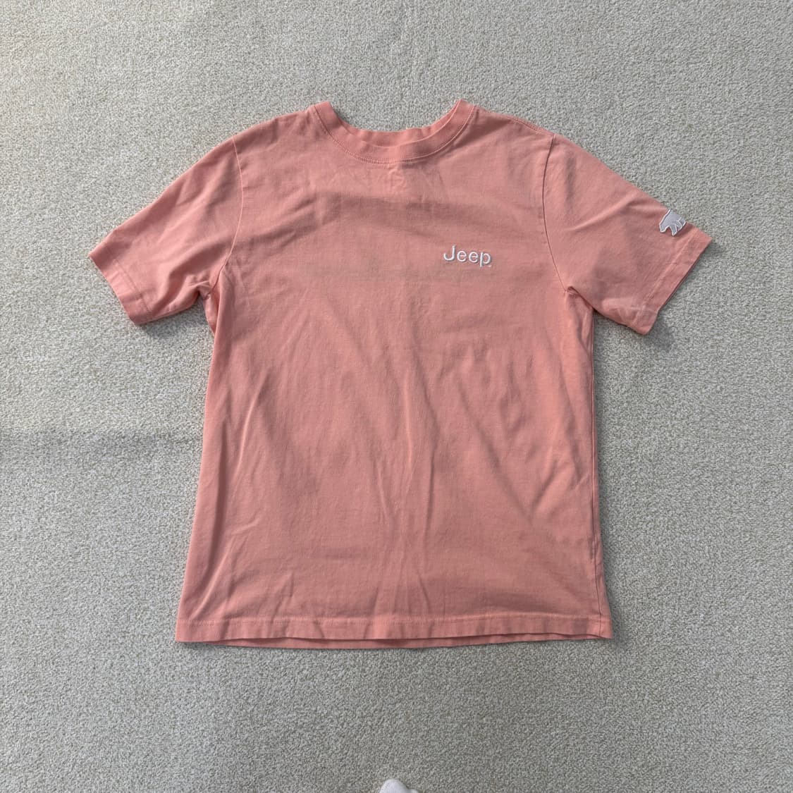 S 지프 핑크 레터링 반팔티 0223T 상품이미지1