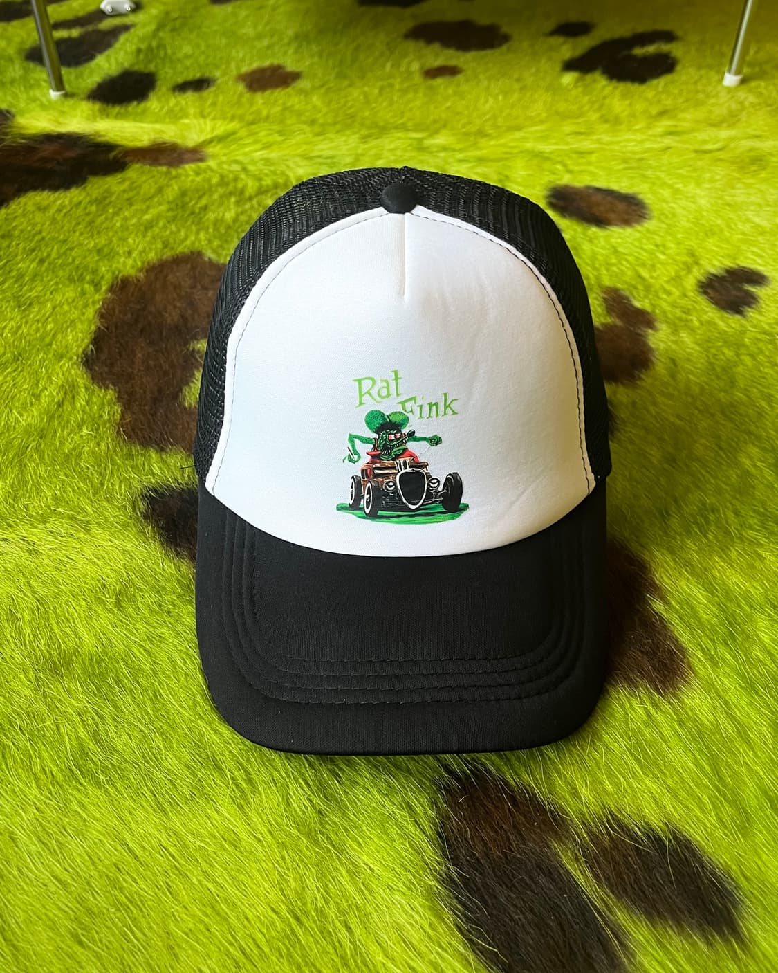 Vintage "Rat Fink" Printed Trucker Cap 상품이미지3