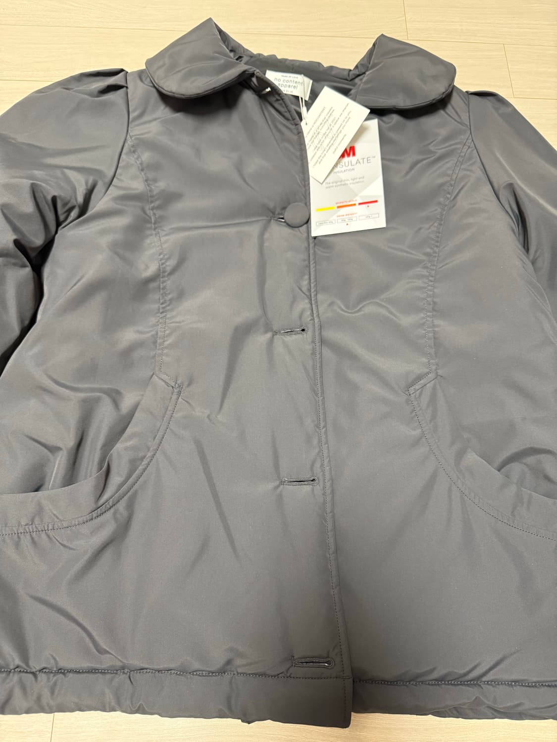 Pippi Padded Jacket _ Deep Charcoal 상품이미지4