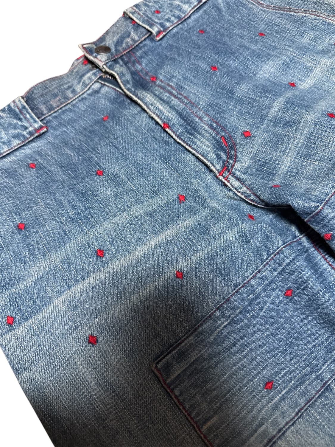 SS02 haze 언더커버 다이아몬드 자수 데님 상품이미지5