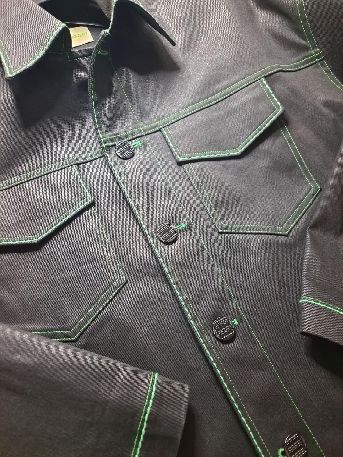 IDENTITY 더아이덴티티 프로젝트  - 래그라인 코팅 데님 자켓 (새 상품이미지10