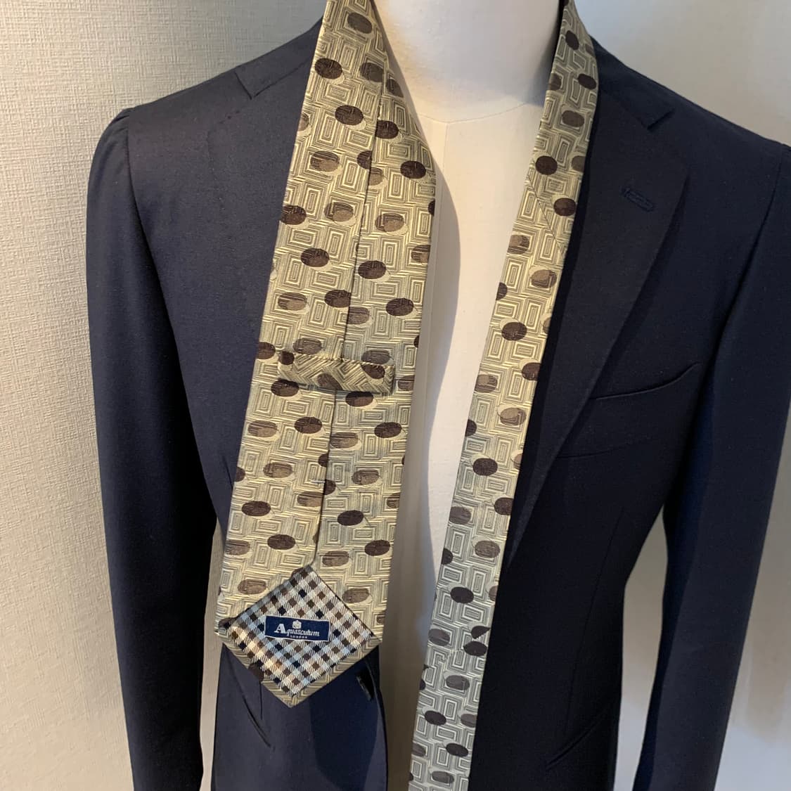 아쿠아스큐텀 명품넥타이 100실크 클래식룩 결혼식넥타이 A+ 상품이미지2