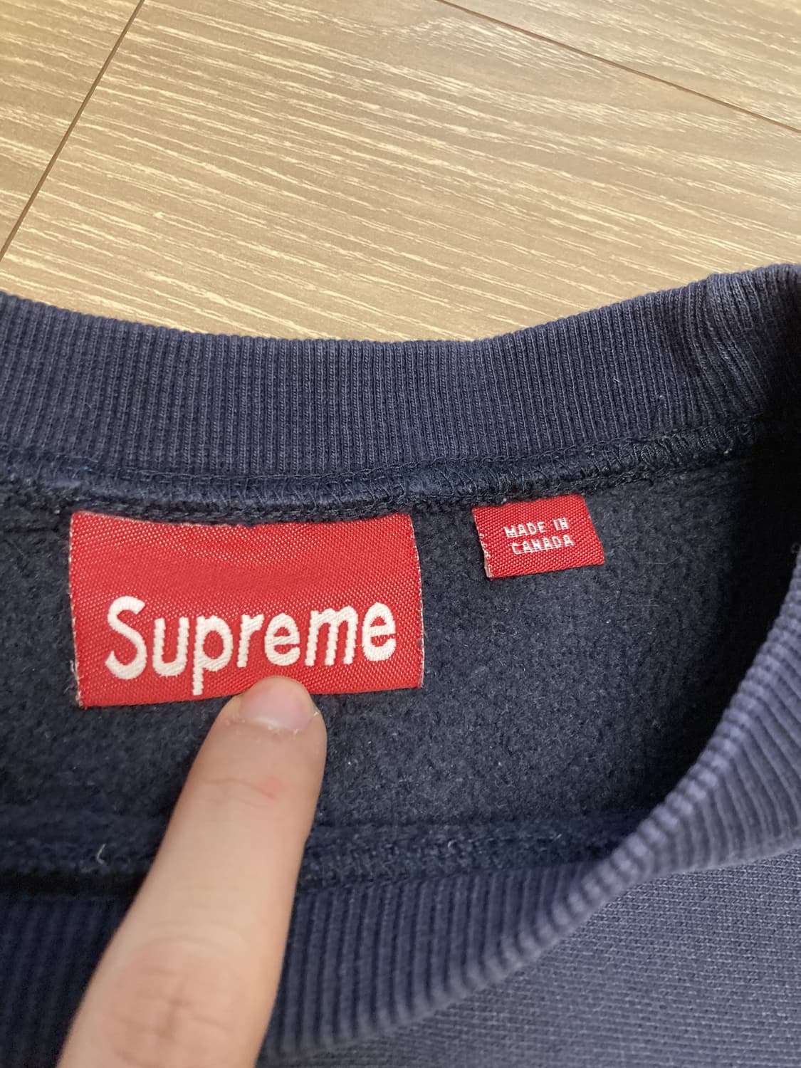 90-00S 올드 슈프림 모션 로고 리버스위브 스웻셔츠 상품이미지4