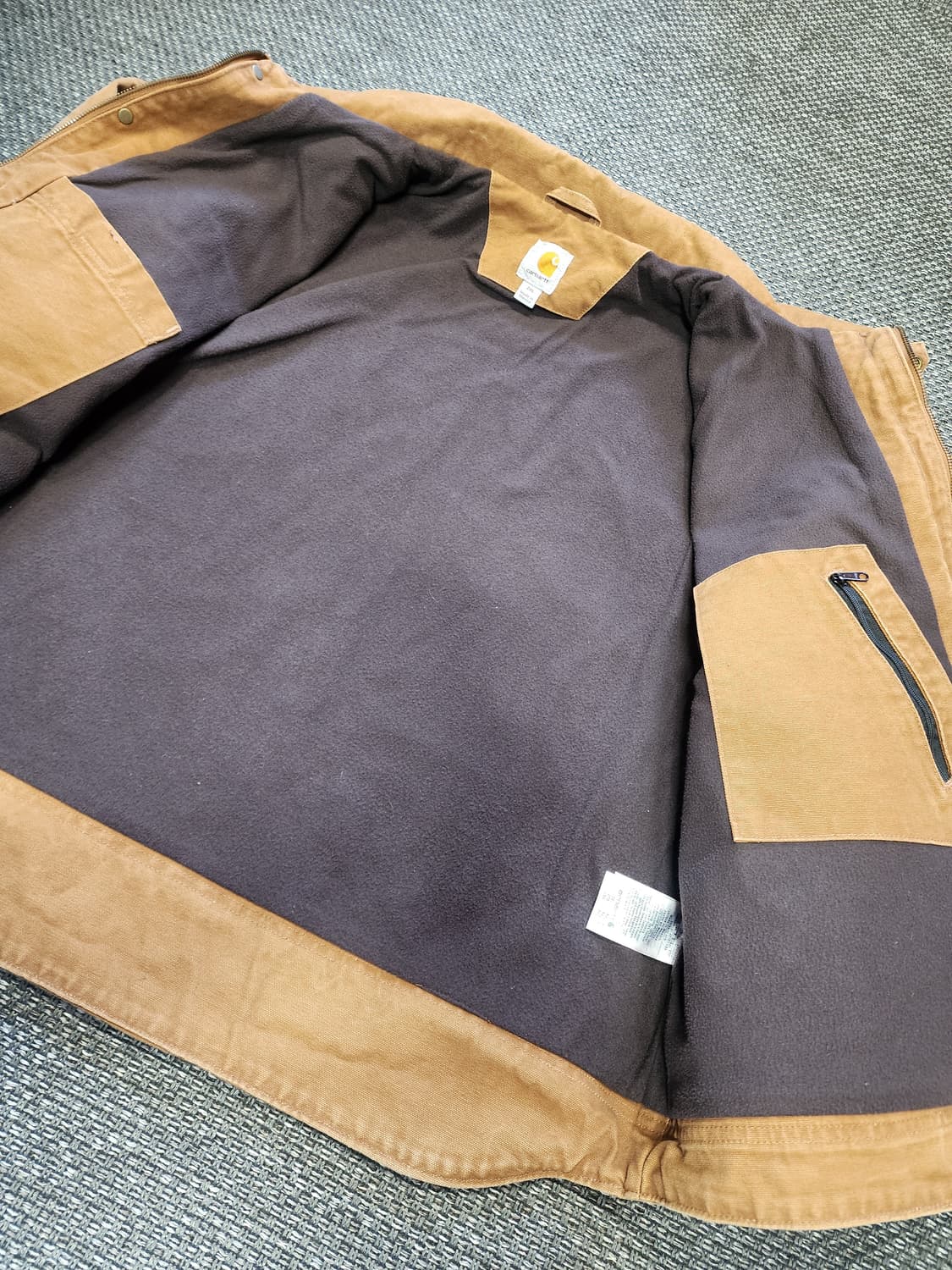 칼하트 버윅 미디엄 브라운 숏 자켓 2XL 상품이미지6