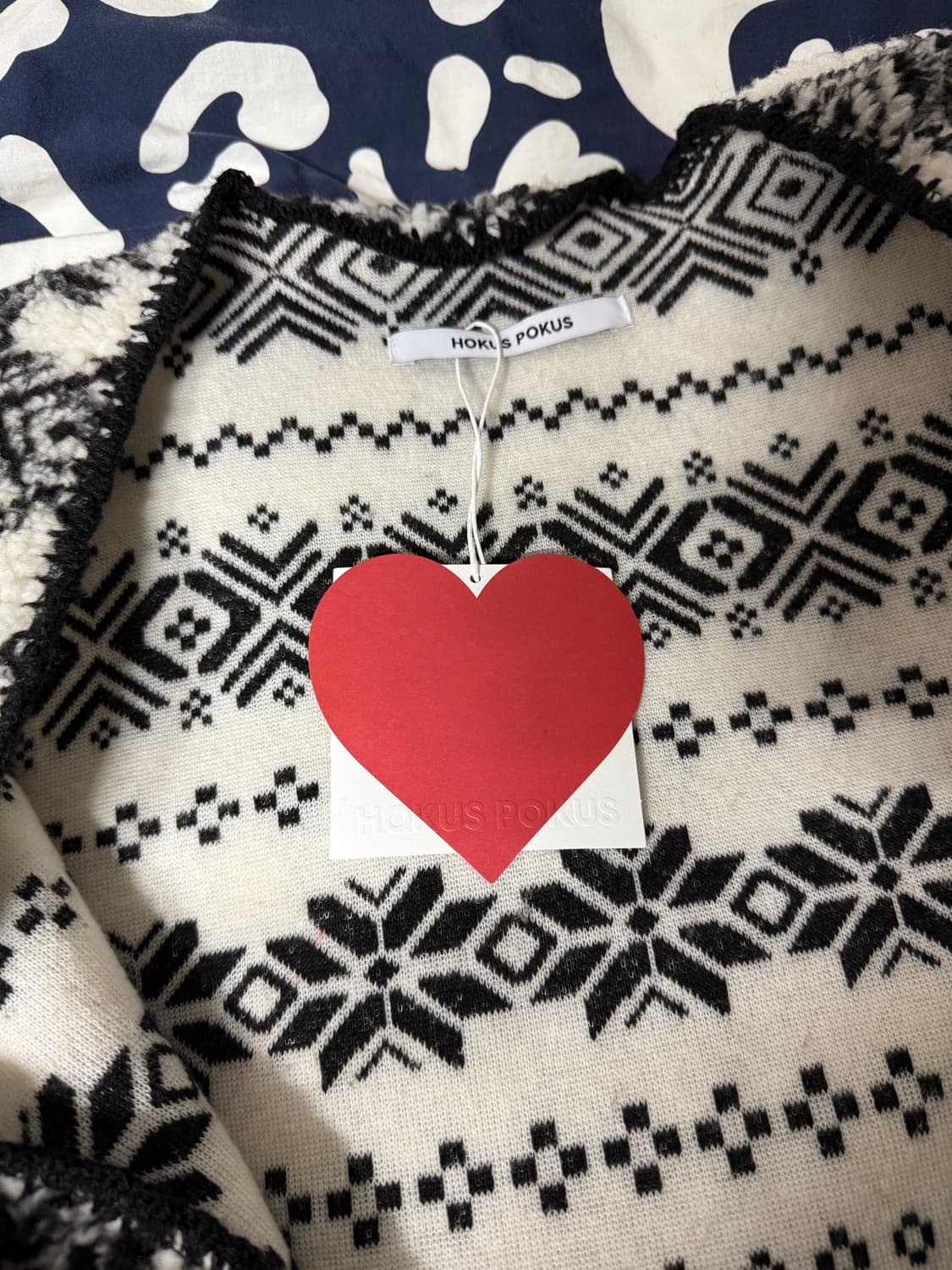 호쿠스포쿠스 Nordic Fleece Cardigan (Black) 상품이미지7