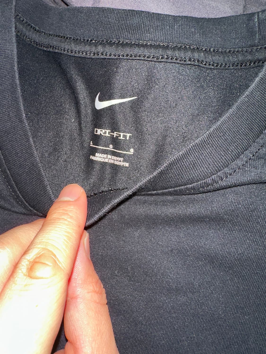 나이키 드라이핏 반팔 티셔츠 L 블랙 상품이미지2